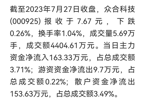 众和股份最新资讯速递